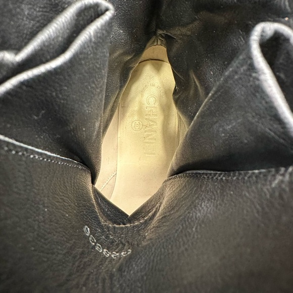 Chanel Leather CC Combat boots size 39.5 - Picture 9 of 14